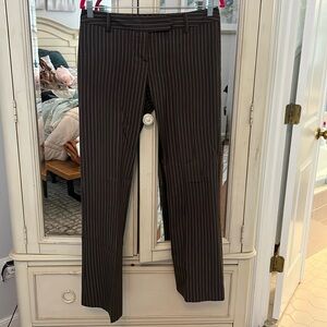 Charcoal brown striped trouser